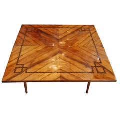 19thc. Beautifully Inlaid Game Table