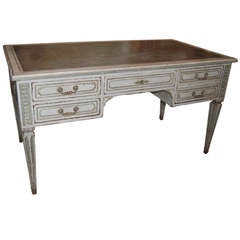 19thc. Carved and Painted Center Desk