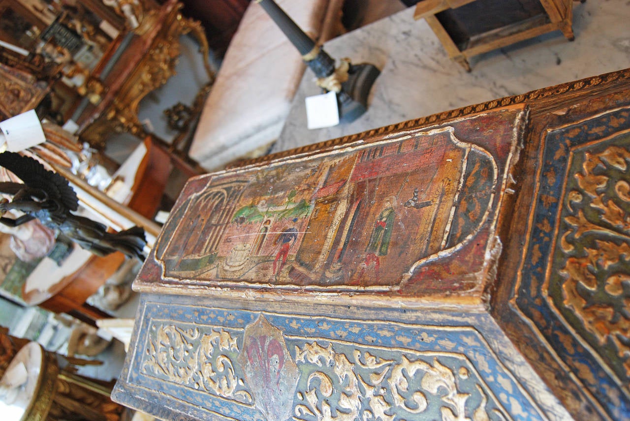 19th Century Italian Painted Cassone In Good Condition In New Orleans, LA