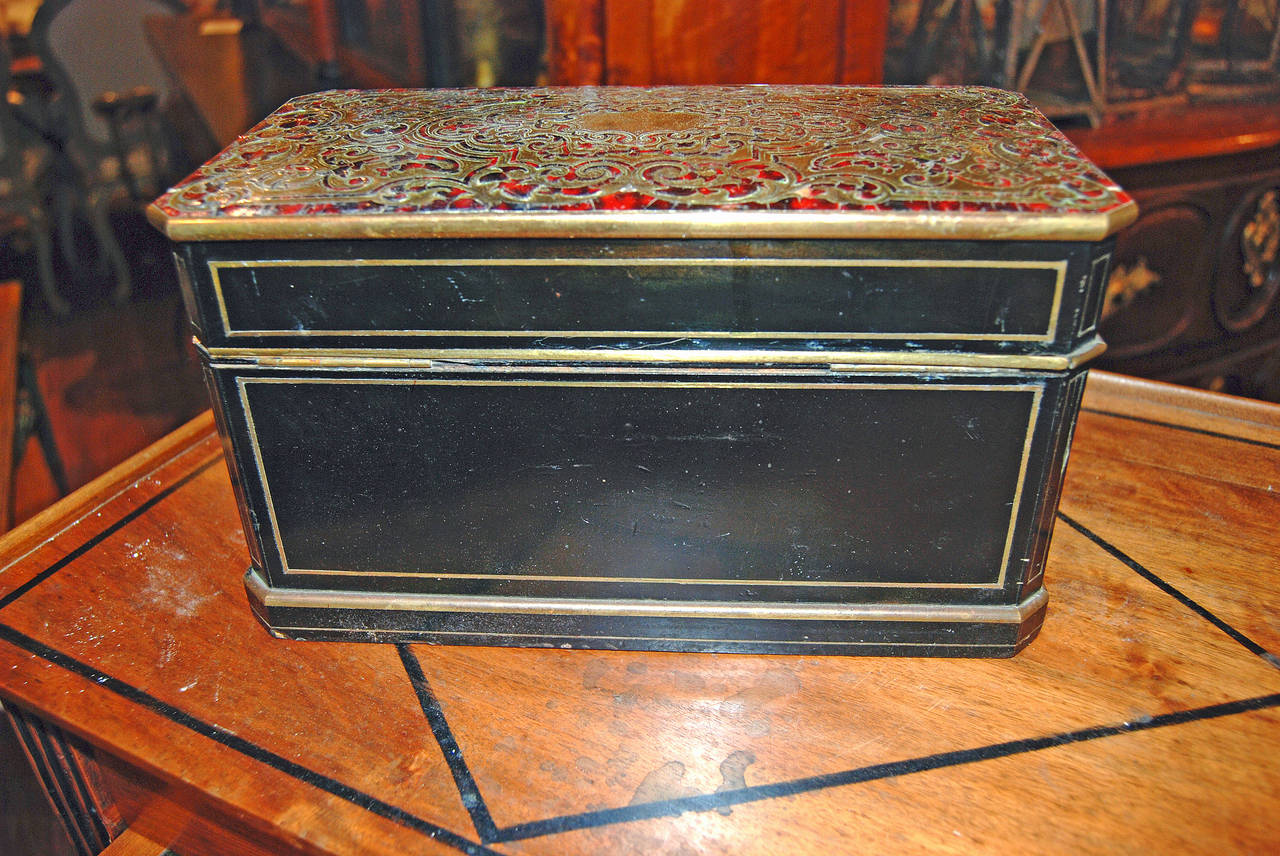 French 19th Century Boulle Tea Caddy