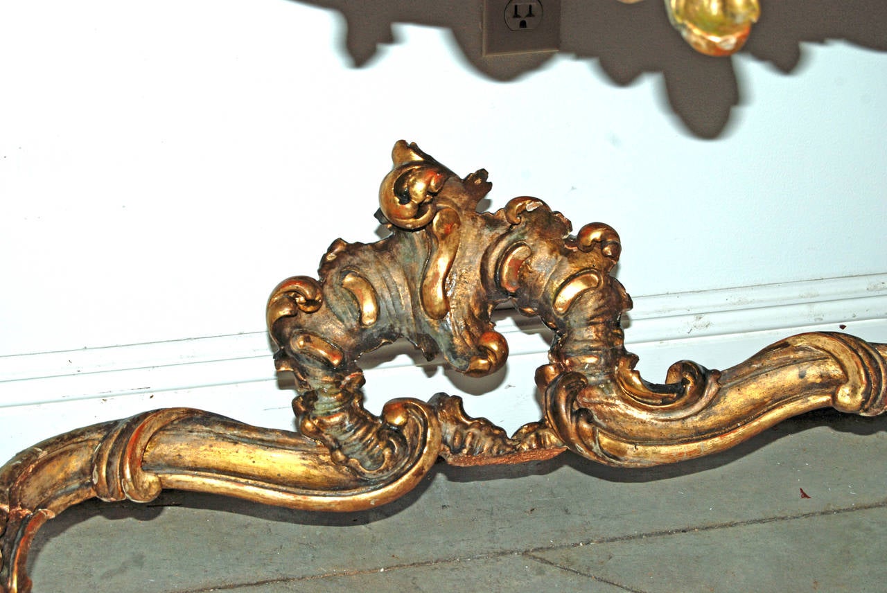 Louis XV Konsole aus Giltwood (Louis XV.) im Angebot
