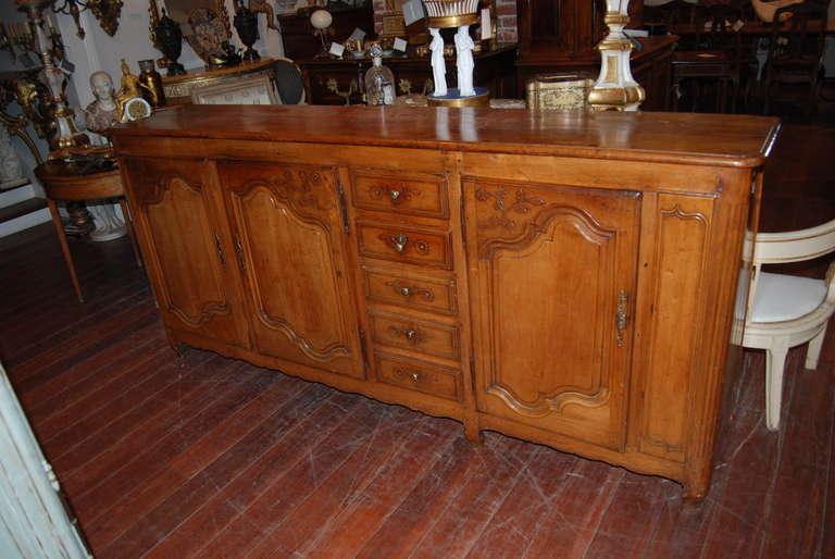 Beautiful Honey Colored 18th c Enfilade containing both drawers and Cabinets