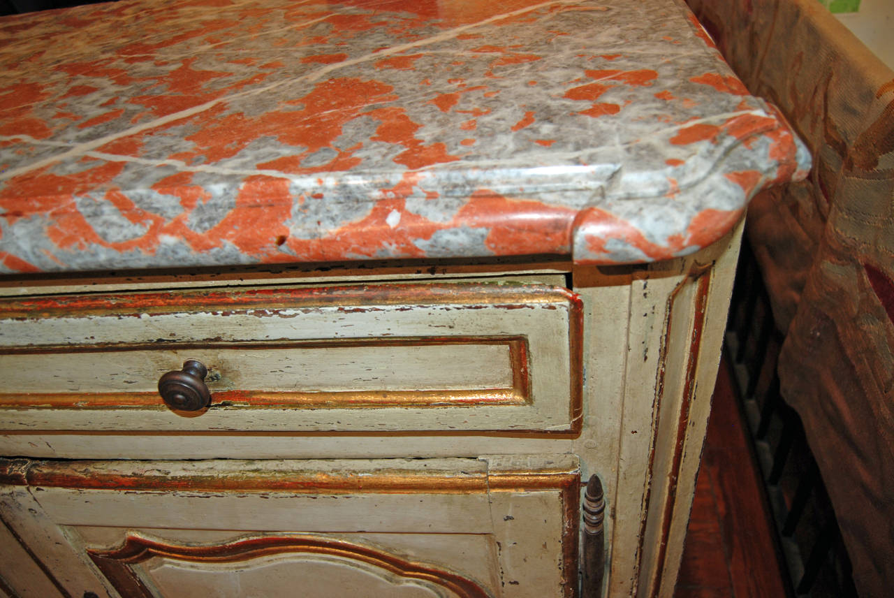18th Century Painted and Gilded Bahut In Good Condition For Sale In New Orleans, LA