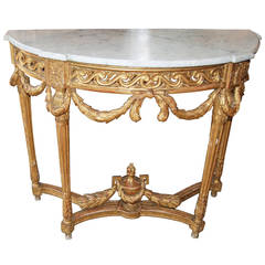 Napoleon III Giltwood Console