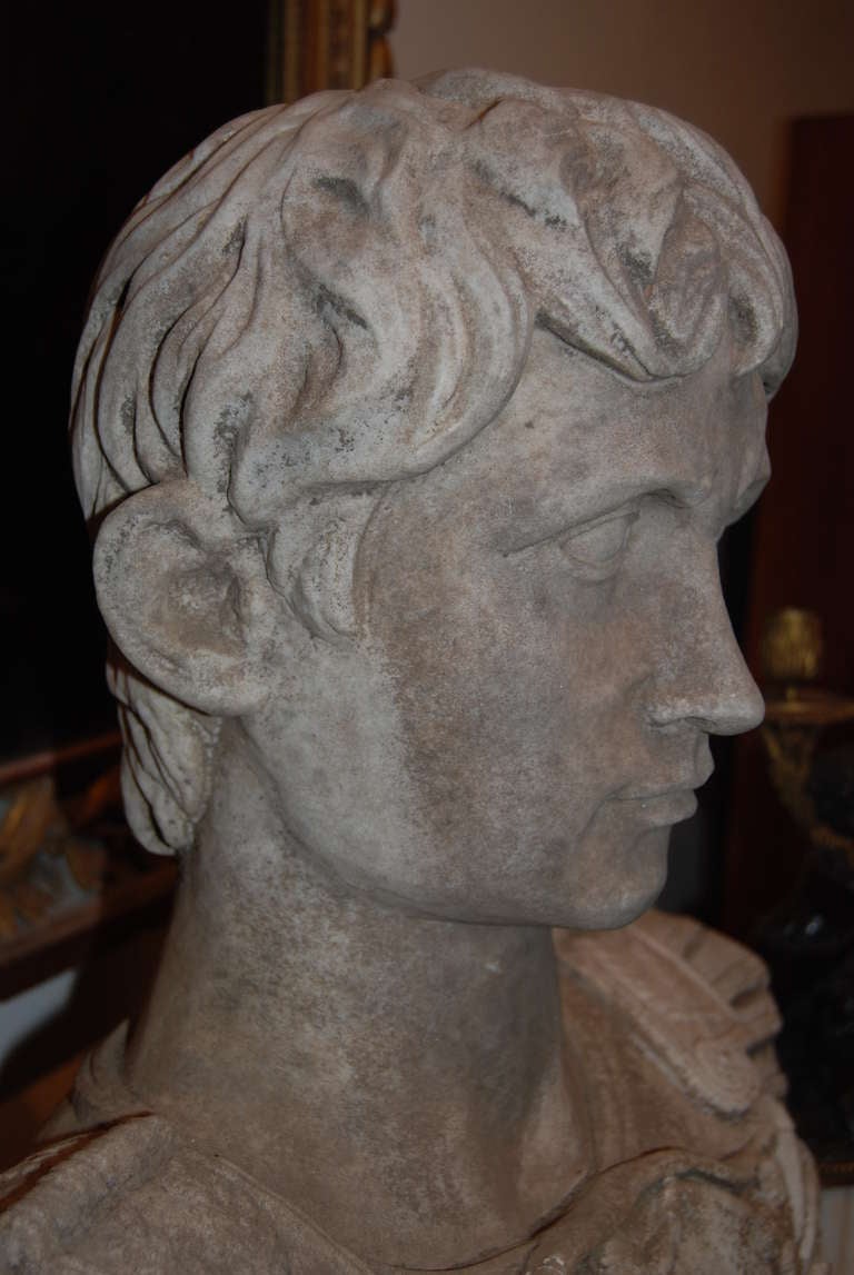 19th Century 19thc Marble Bust