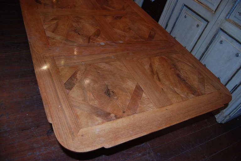 French Pear Wood Parquet de Versaille Table