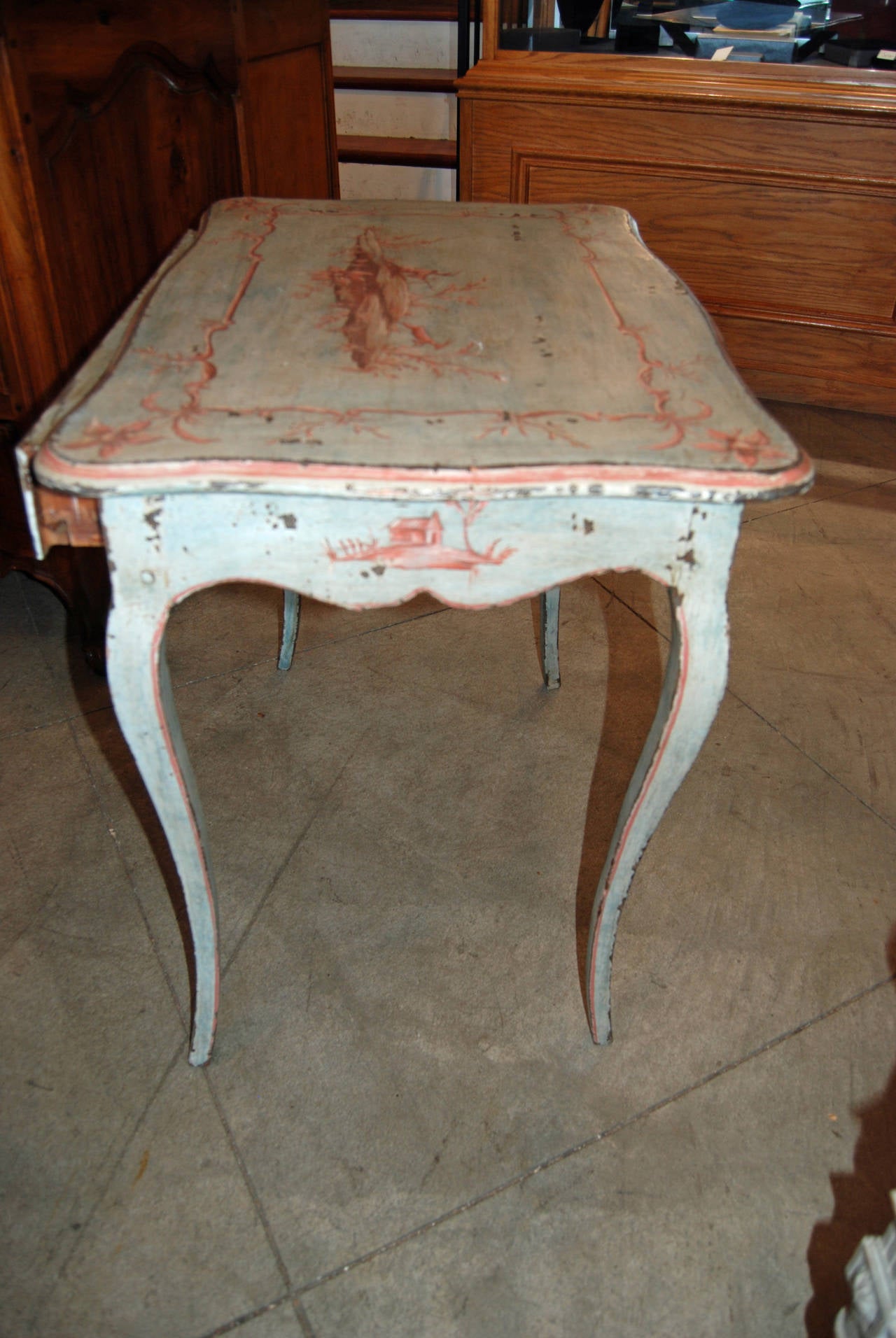 Belle Epoch Painted Writing Table In Excellent Condition In New Orleans, LA