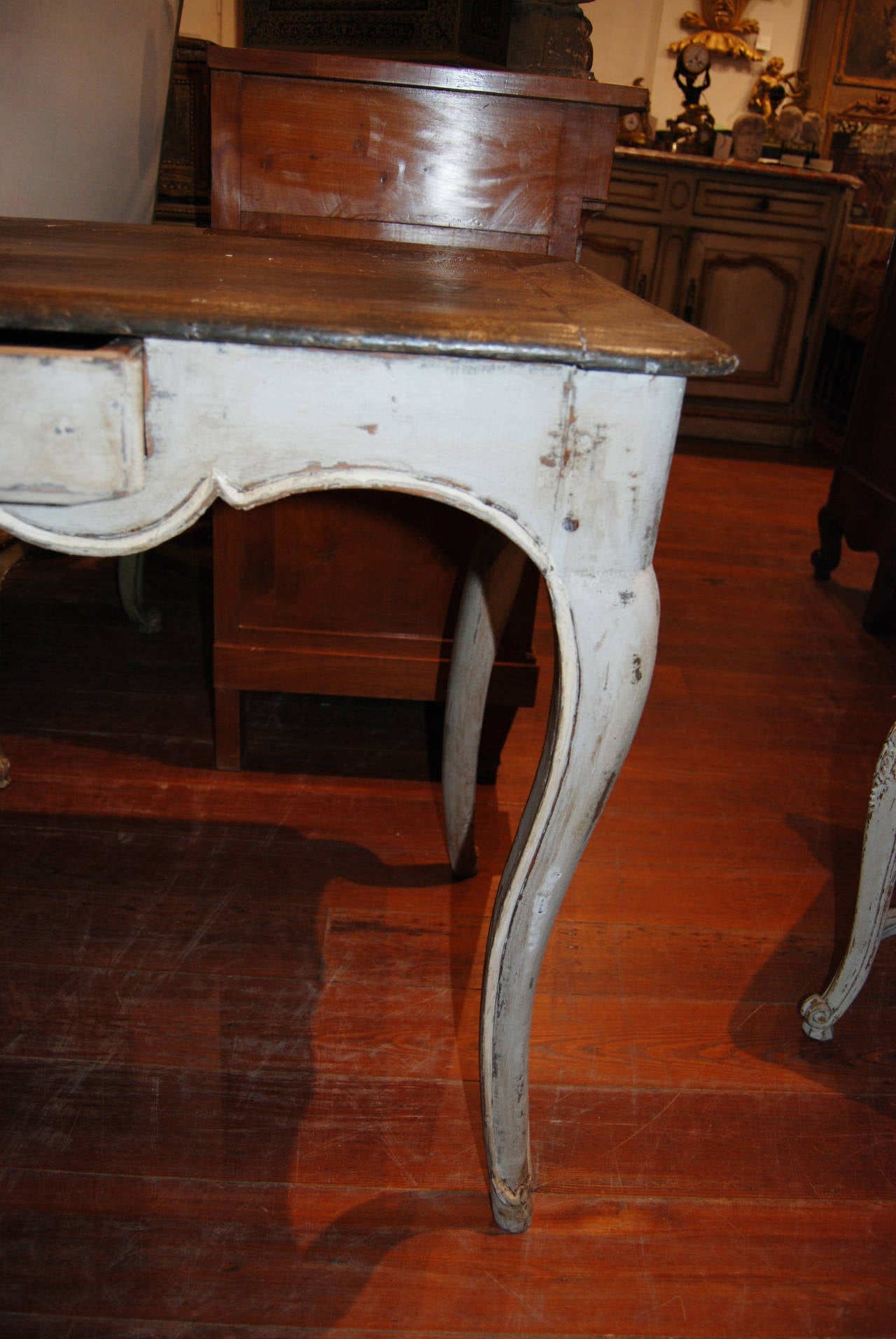 French Belle Epoch Painted Writing Desk