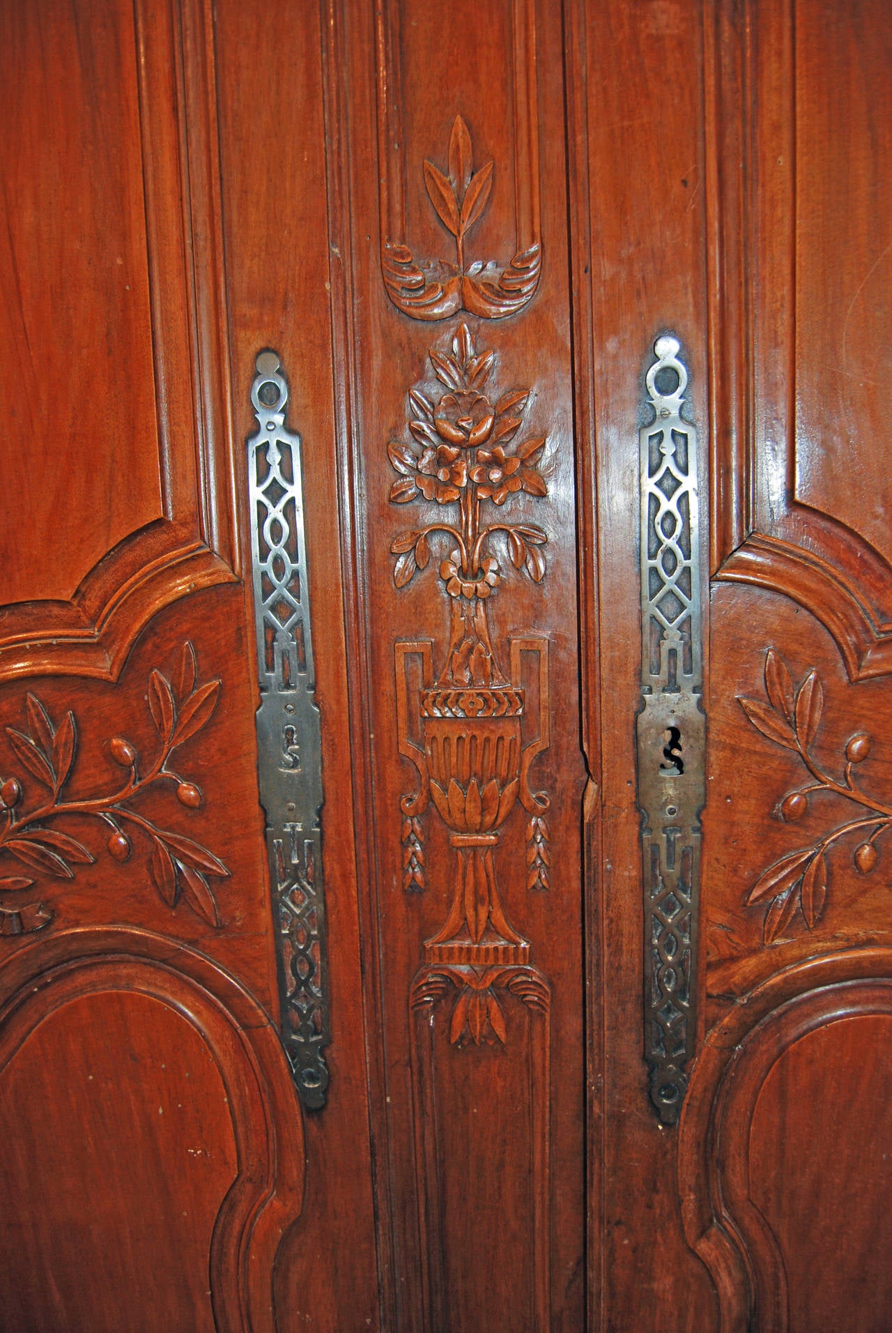 French 18th Century Walnut Armoire For Sale