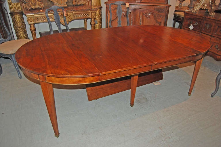 Period Directoire Walnut Extension Table