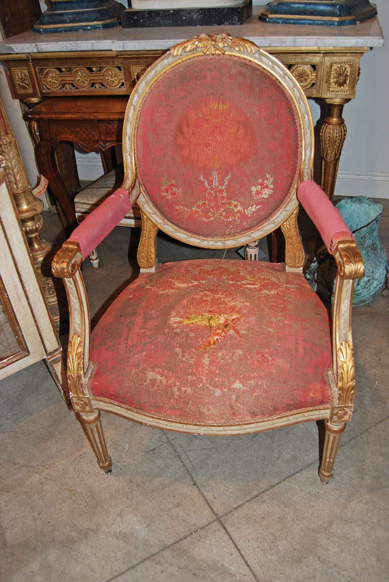 Gilded,Painted and Carved Armchairs