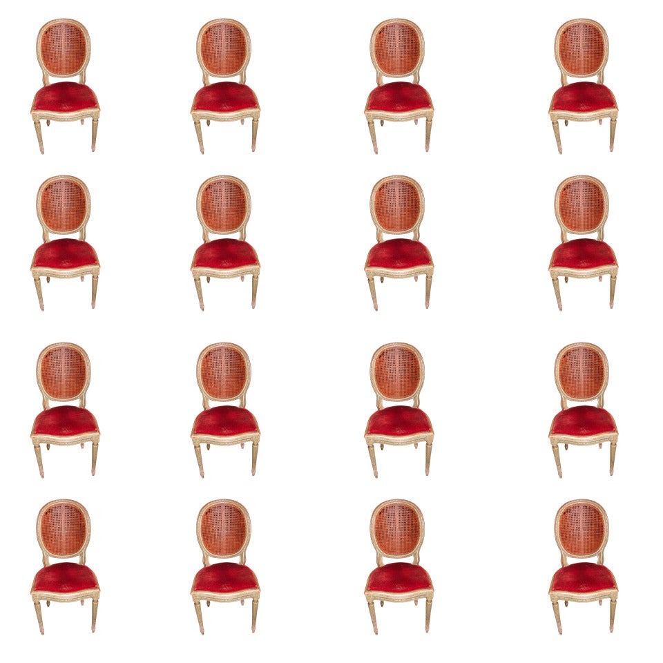 Set 16 19thc Chairs
