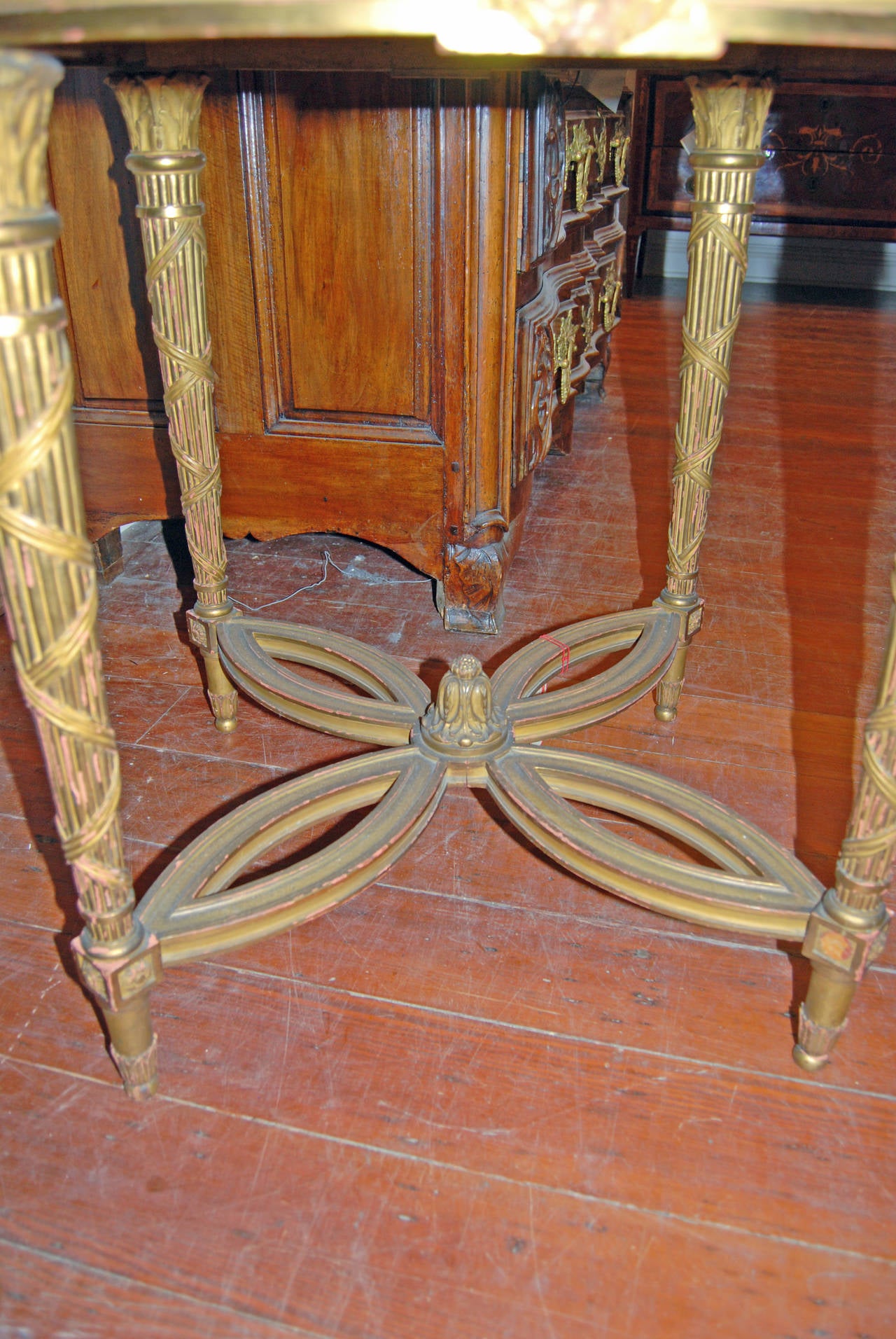 Napoleon III Giltwood Center Table In Good Condition In New Orleans, LA