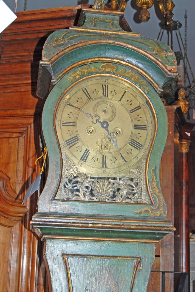 18th Century Louis XVI Grandfather Clock In Good Condition In New Orleans, LA