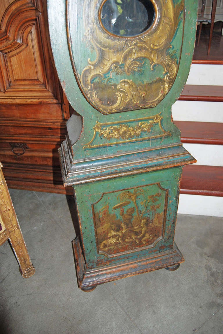 Wood 18th Century Louis XVI Grandfather Clock
