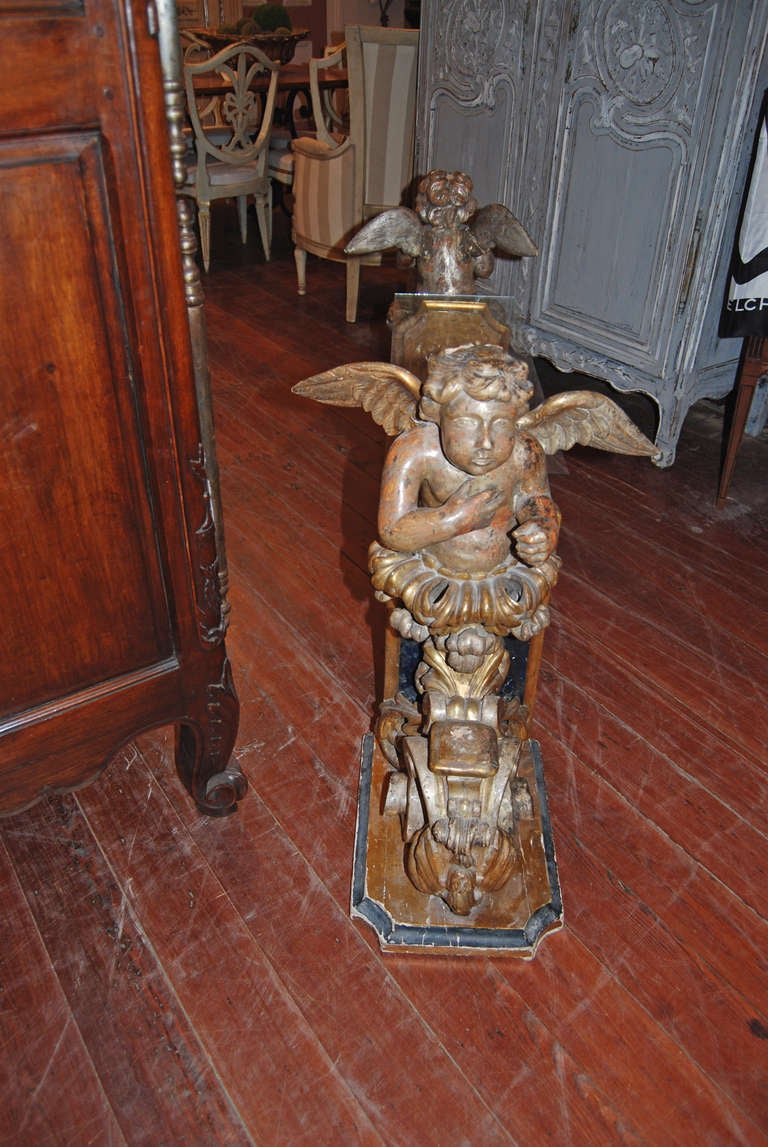 20th Century 17th Century Italian Angel Console For Sale