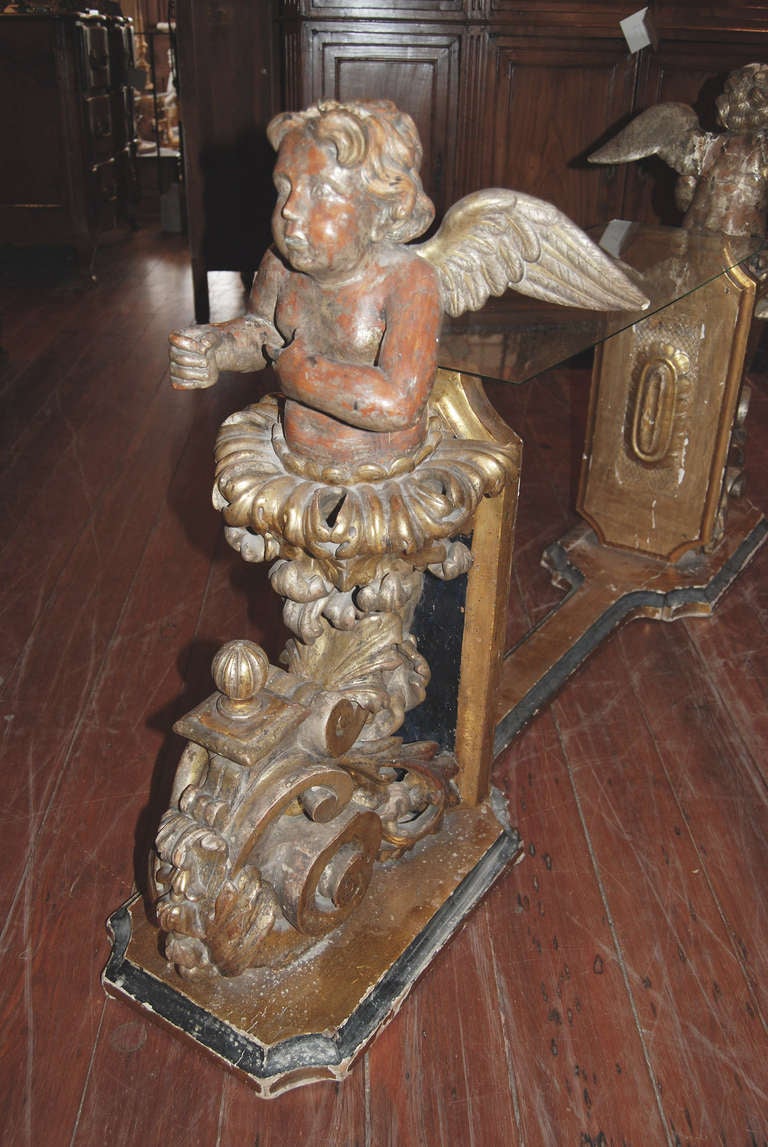 17th Century Italian Angel Console For Sale 1
