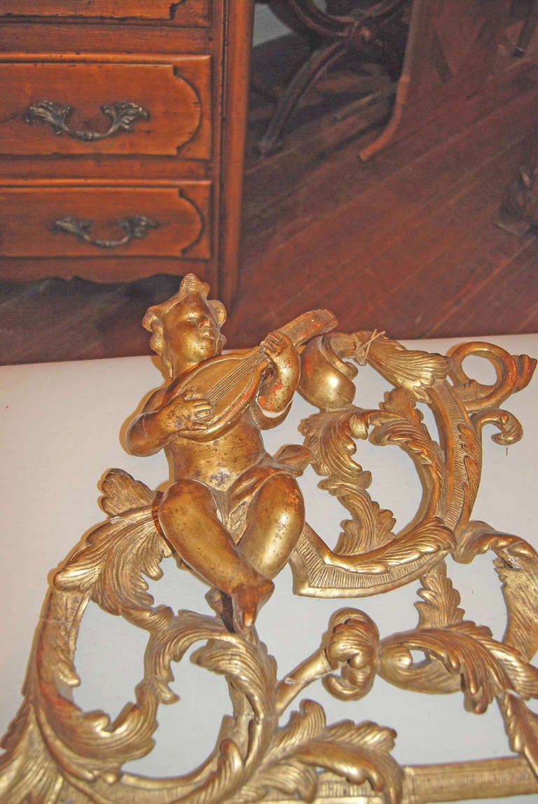Paire d'appliques en bois doré du 19ème siècle Bon état - En vente à New Orleans, LA