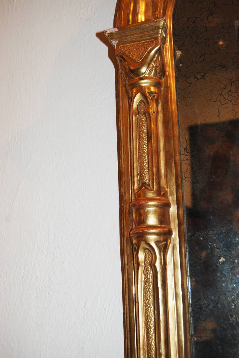 19th Century Painted and Giltwood Mirror For Sale 1