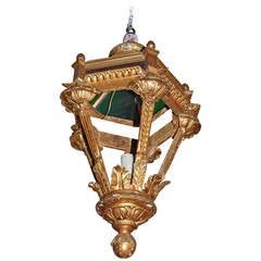 19th Century Giltwood Lantern
