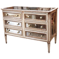 Antique Belle Epoch Mirrored Commode