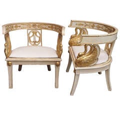 Pair Period Napoleon I Armchairs 11