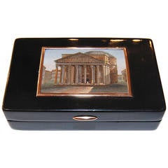 Antique Silver-Gilt Mounted Snuff Box