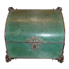 Antique 19thc. Shagreen Letter Box