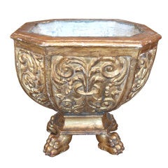 18thc. Carved and Gilded Center bowl