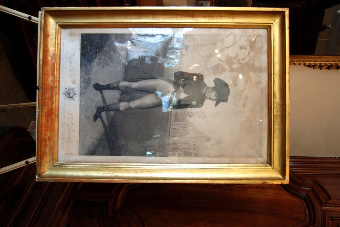 Italian 19th c. Signed  Lithograph