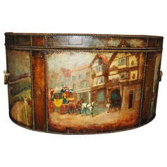 19th C. English Painted Trunk