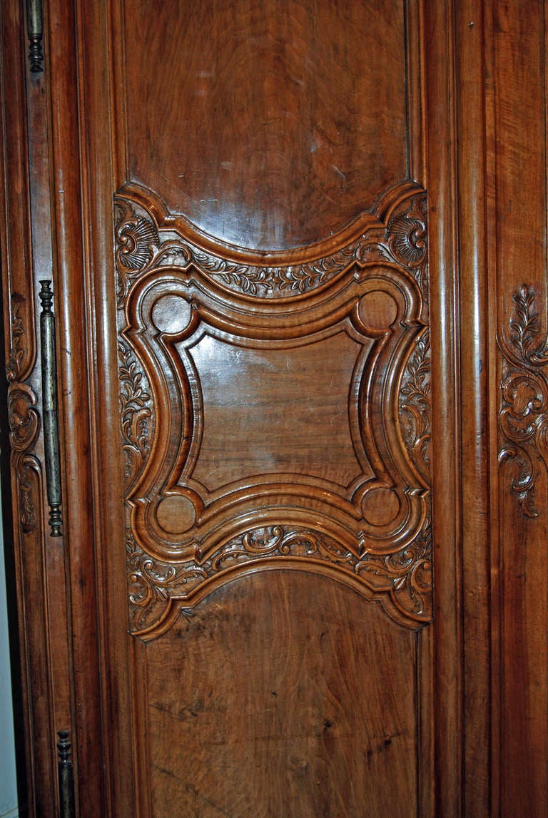 Spectacular 18th Century Walnut Armoire 1