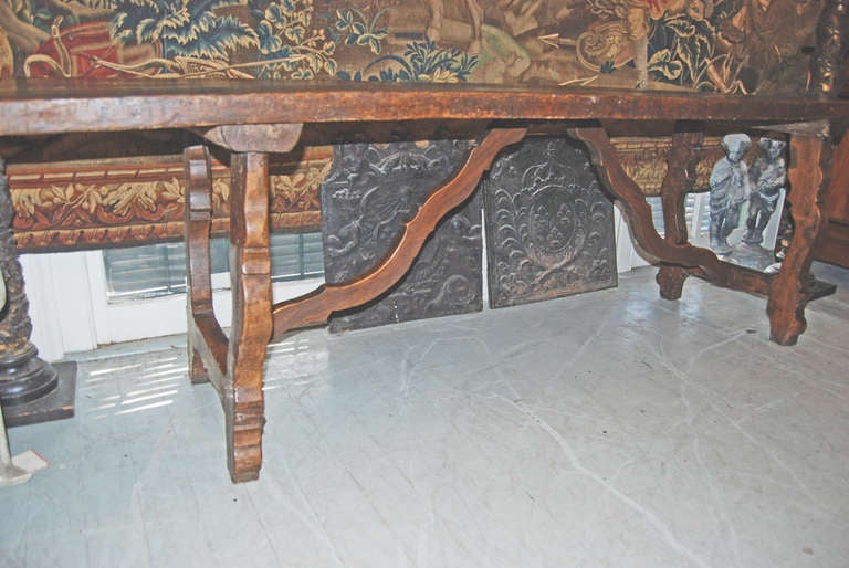 18th Century Walnut Refectory Table In Fair Condition In New Orleans, LA