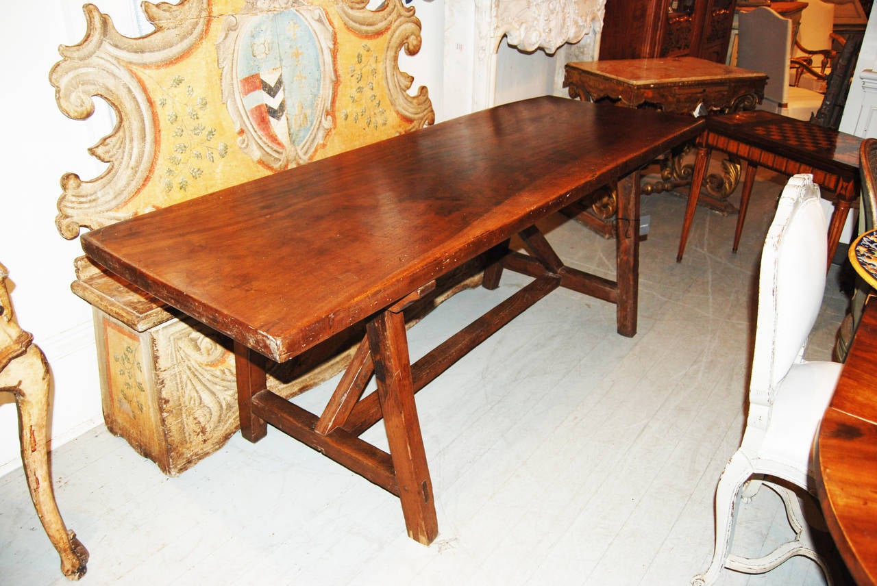 18th Century Italian Refectory Table In Good Condition In New Orleans, LA