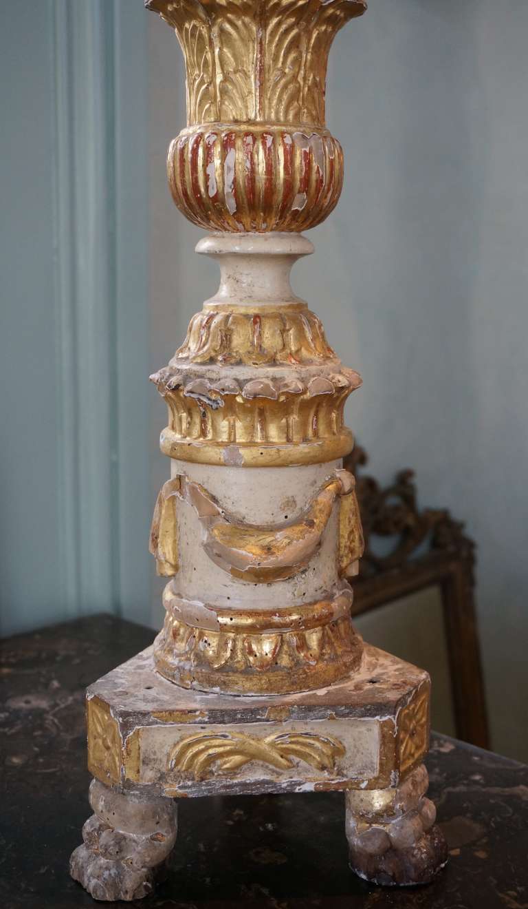 17th Century Italian Altar Candlesticks For Sale 1