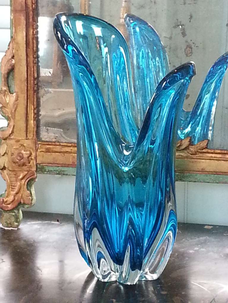 Mid-20th Century 1960s Murano Vase For Sale