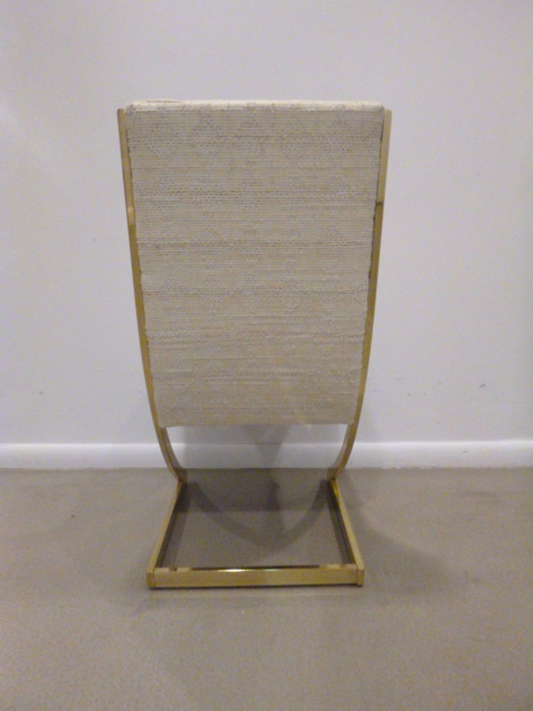 American Set of 6 Z Brass Dining Chairs by Milo Baughman for DIA