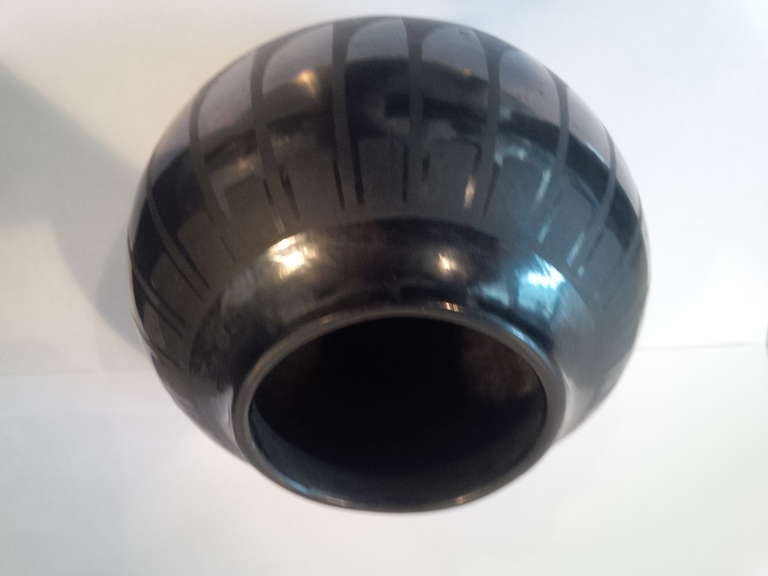 San Ildefonso Blackware Vase by Maria Martinez In Excellent Condition In New York, NY