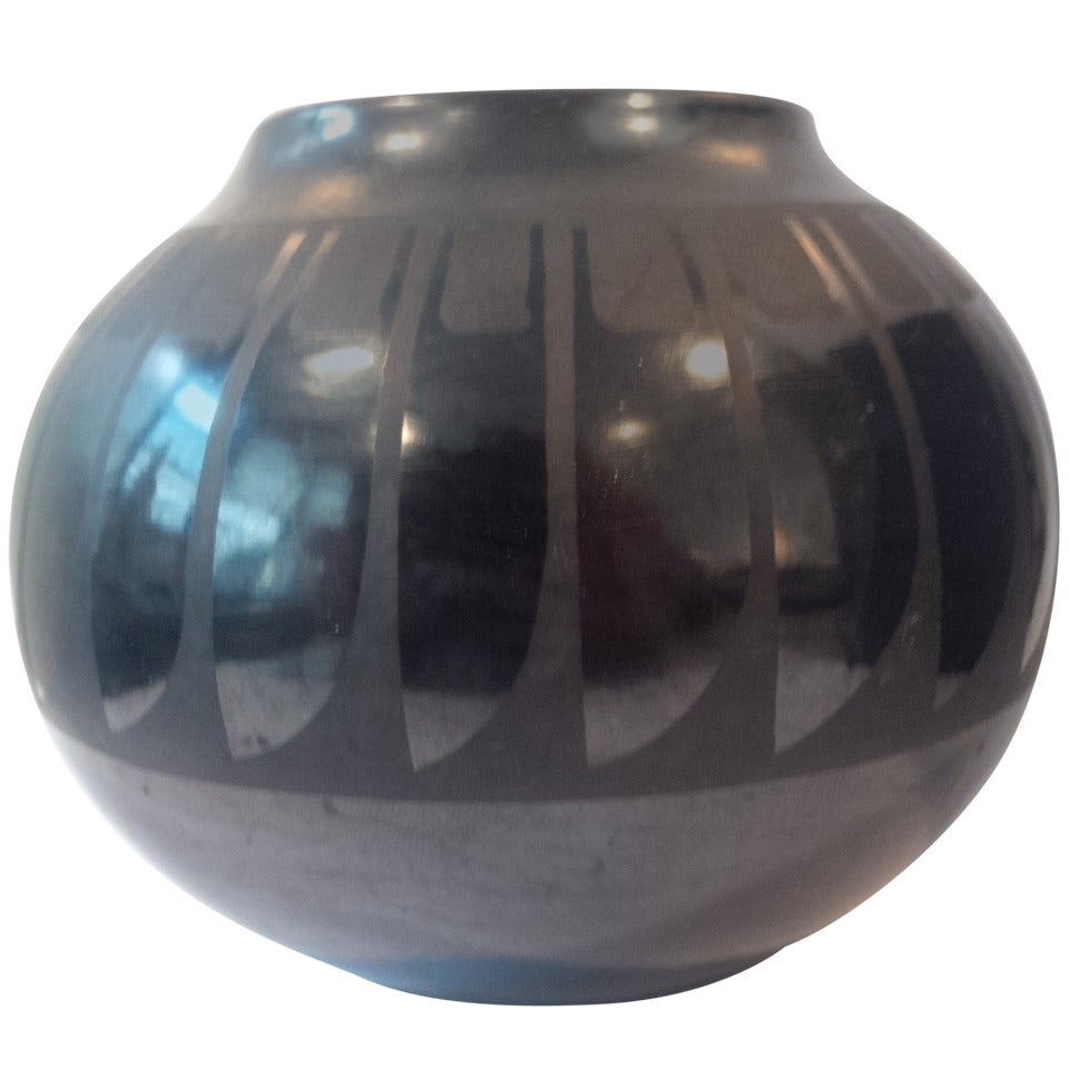 San Ildefonso Blackware Vase by Maria Martinez