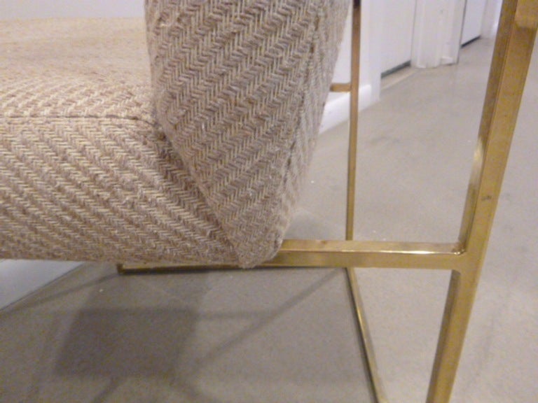 Set of Six Brass Dining Chairs by Milo Baughman 3