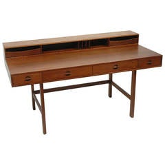 Vintage Teak Flip Top Desk by Peter Lovig Nielsen for"Dansk"  Jens Quistgaard