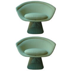 Pair of Armchairs by Warren Platner for Knoll in COM 6