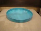 1970s Bold Blue Resin Serving Tray