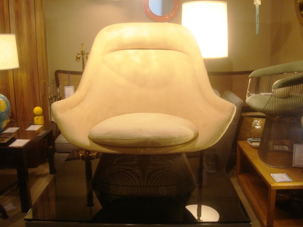 Rare Bronze Tall Back Armchair by Warren Platner for Knoll
