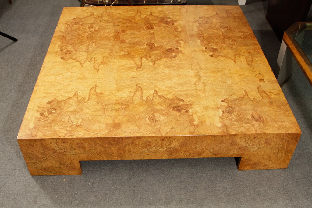 burlwood coffee table square