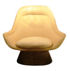 Rare Bronze Tall Back Armchair by Warren Platner for Knoll