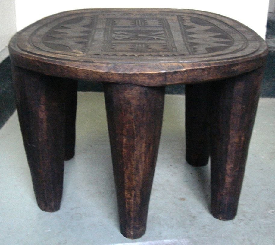 Vintage African "Elephant" Stool from Nupe Tribe