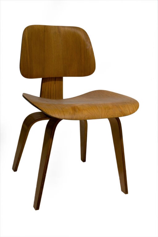American Pair of Early DCW Plywood Chairs