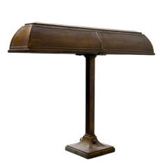 Bronze Bankers Lamp by I.P. Frink