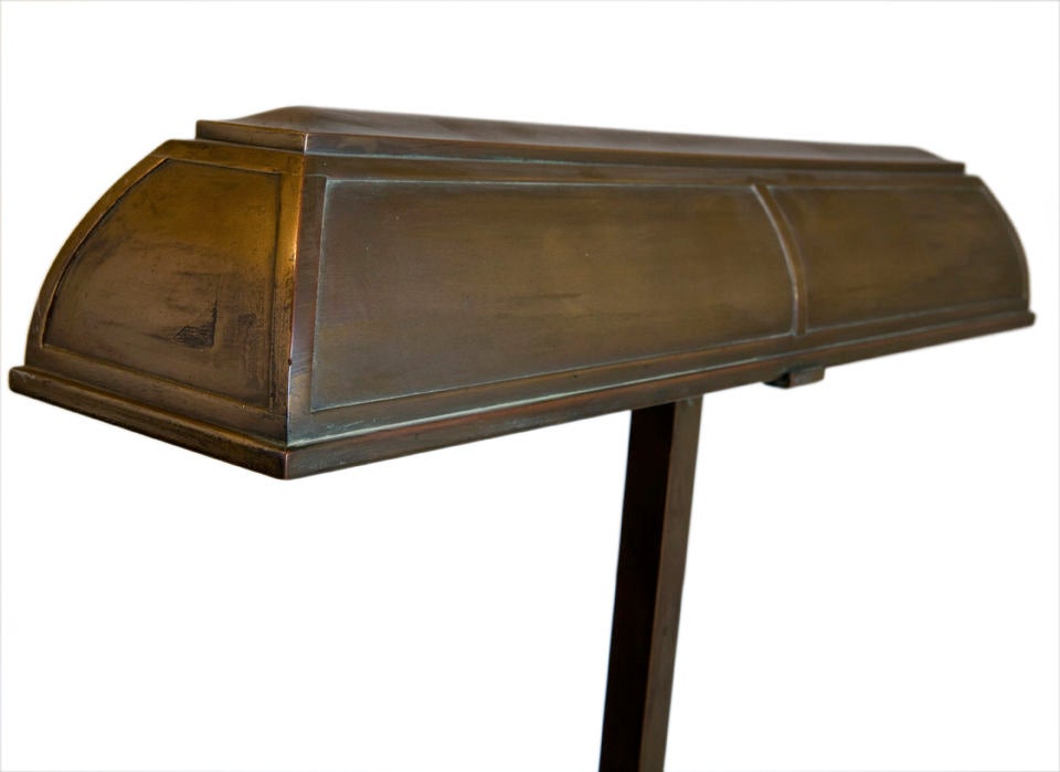 American Bronze Bankers Lamp by I.P. Frink